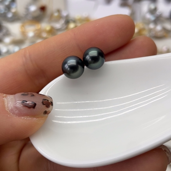 海水珍珠耳饰18K金镶嵌