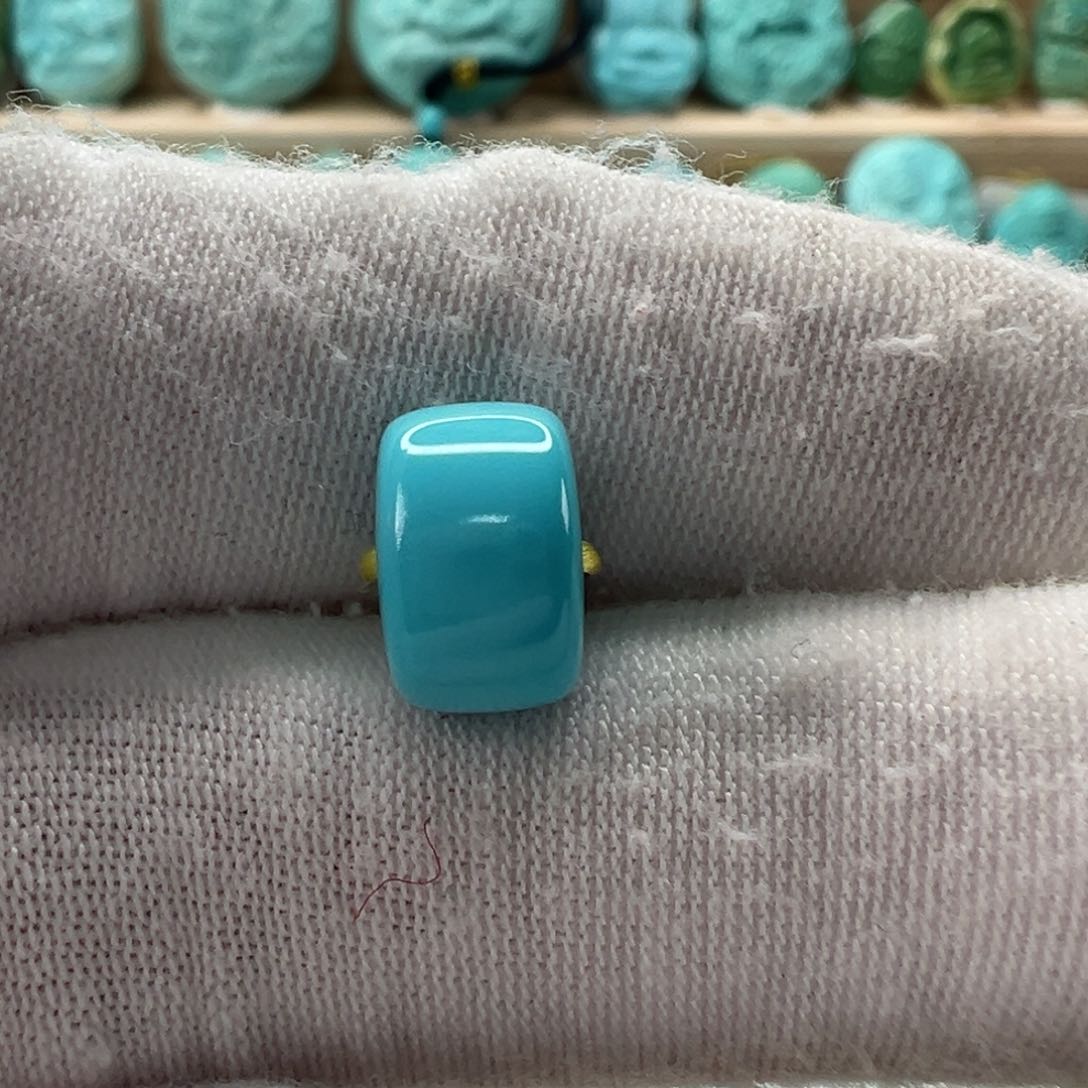 未镶嵌绿松石直切珠10.1x6.5mm