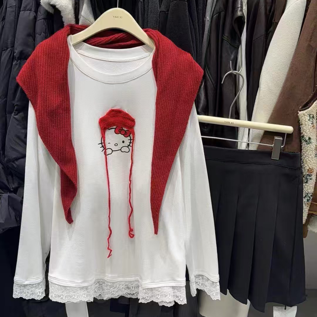 大码 磨毛加厚白T