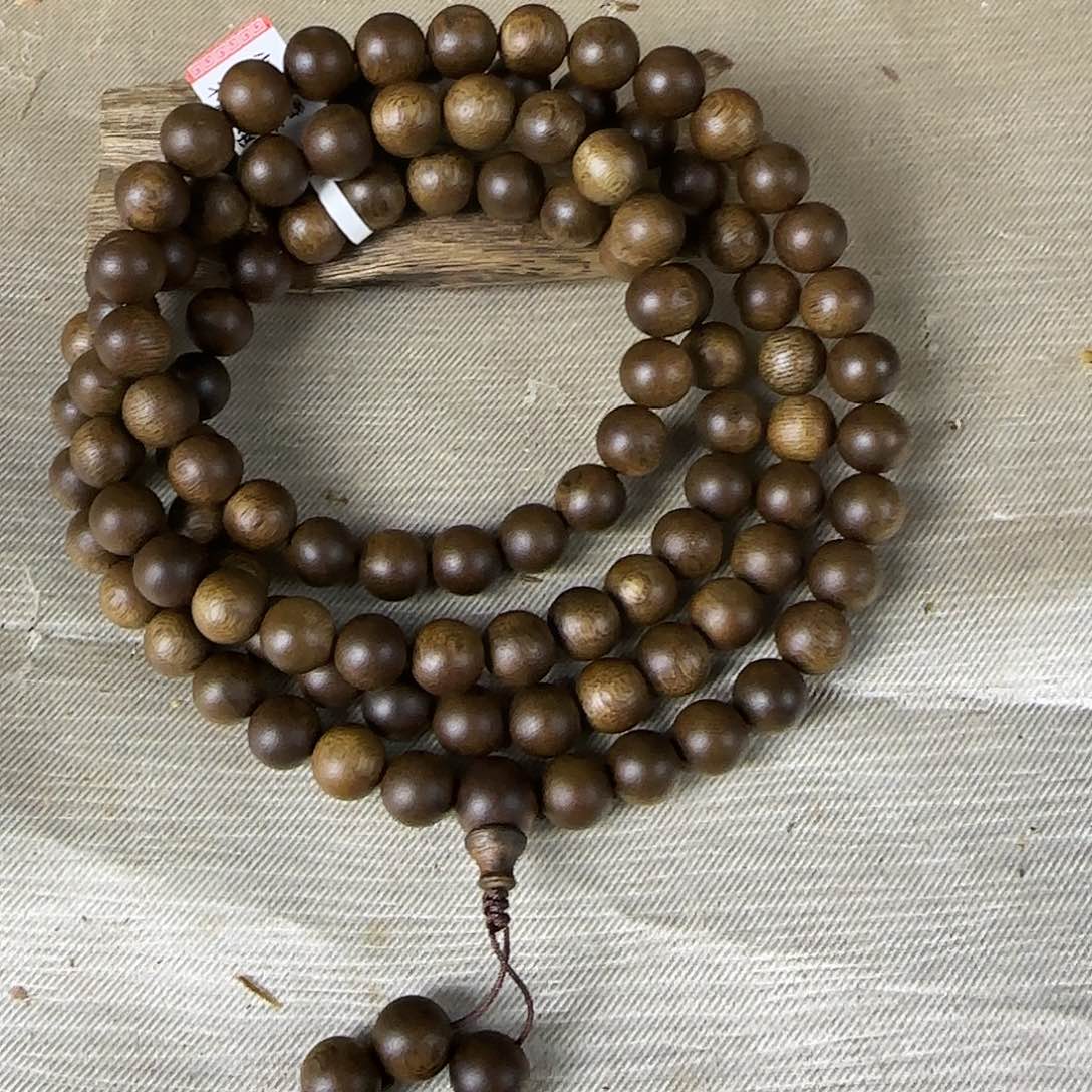 沉香沉香碎屑勾丝➕芽庄白棋10圆珠多圈收藏级108克精油皂