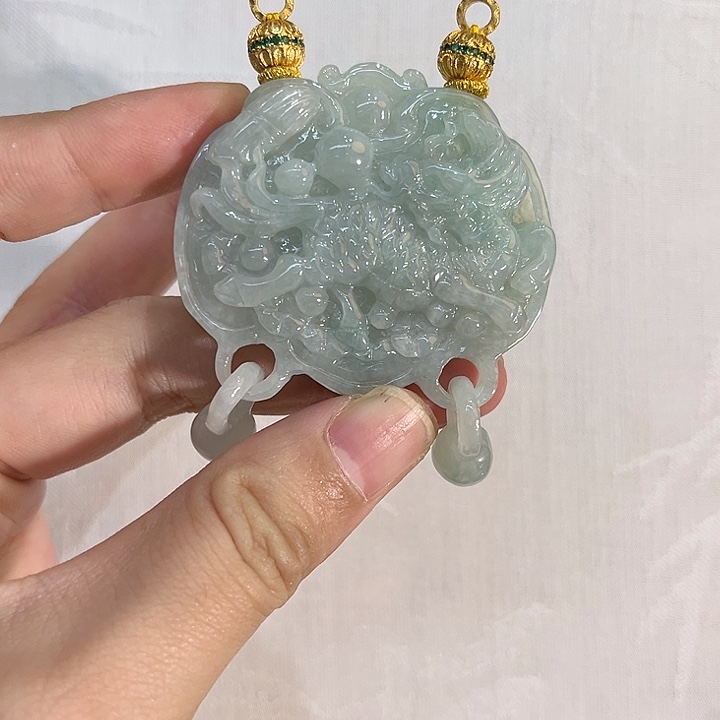 翡翠合金吊坠(赠链)