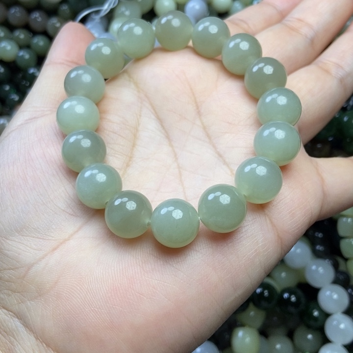 和田玉未镶嵌手链卡12