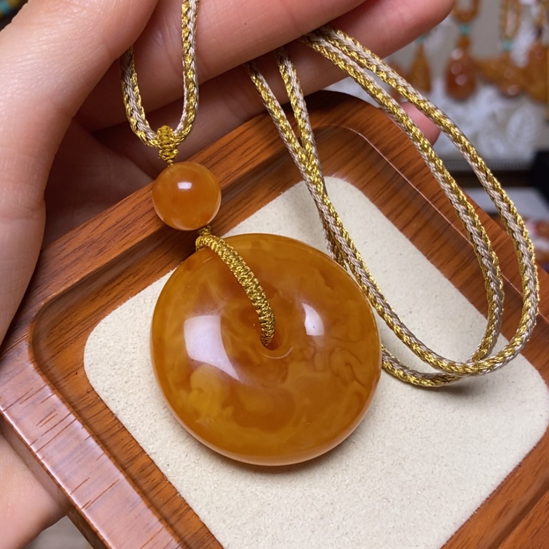 【闪购商品】蜜蜡颈饰未镶嵌项链