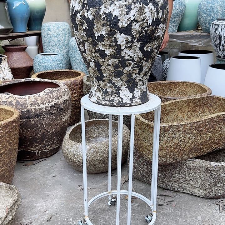 紫砂花盆高度42口径24