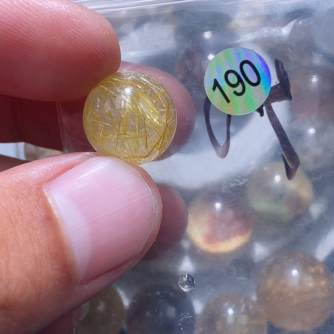 王***圆发晶手链未镶嵌天然水晶