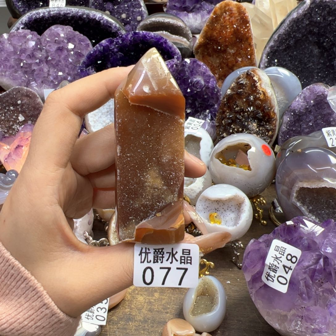 未镶嵌大型摆件（非配饰）紫晶镁*77