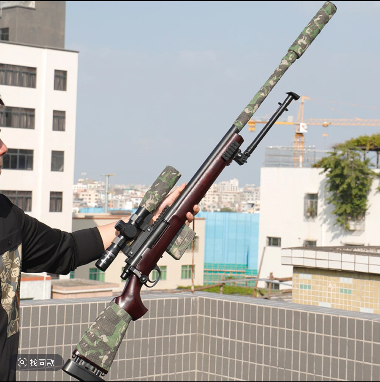 M24拉栓抛壳儿童玩具可拉栓抛壳变色龙款6-8岁成年人生日礼物狙击