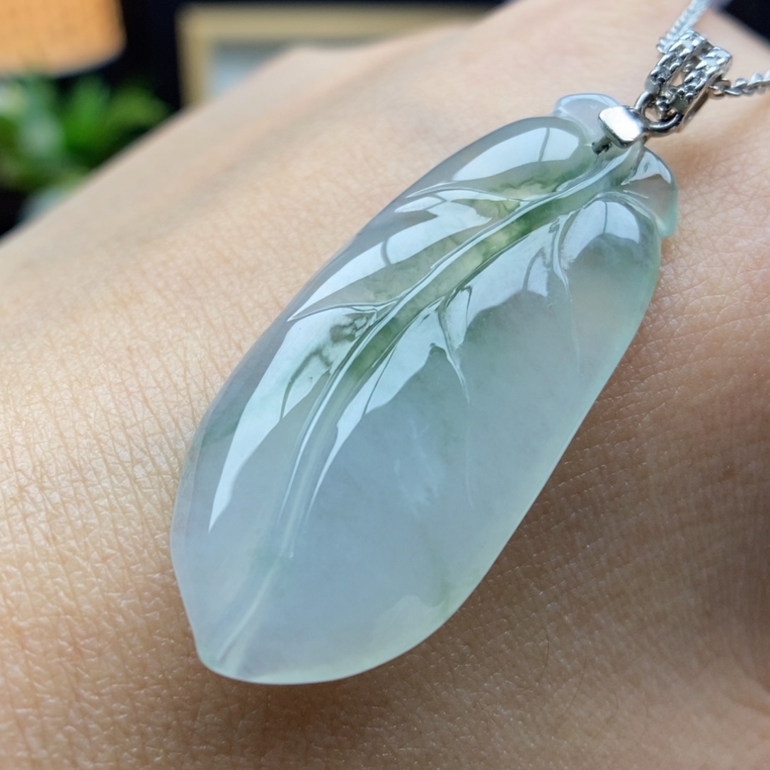 翡翠银S925镶嵌颈饰吊坠41