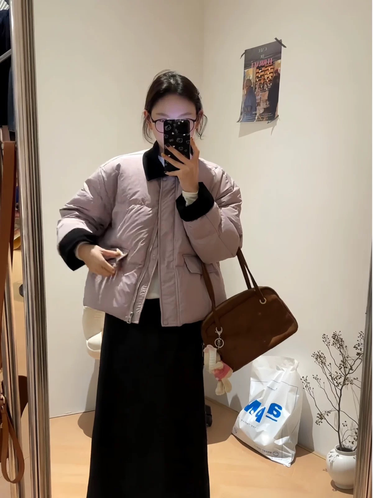 秋冬新款韩版小翻领韩系白鸭绒羽绒服保暖显瘦百搭外套