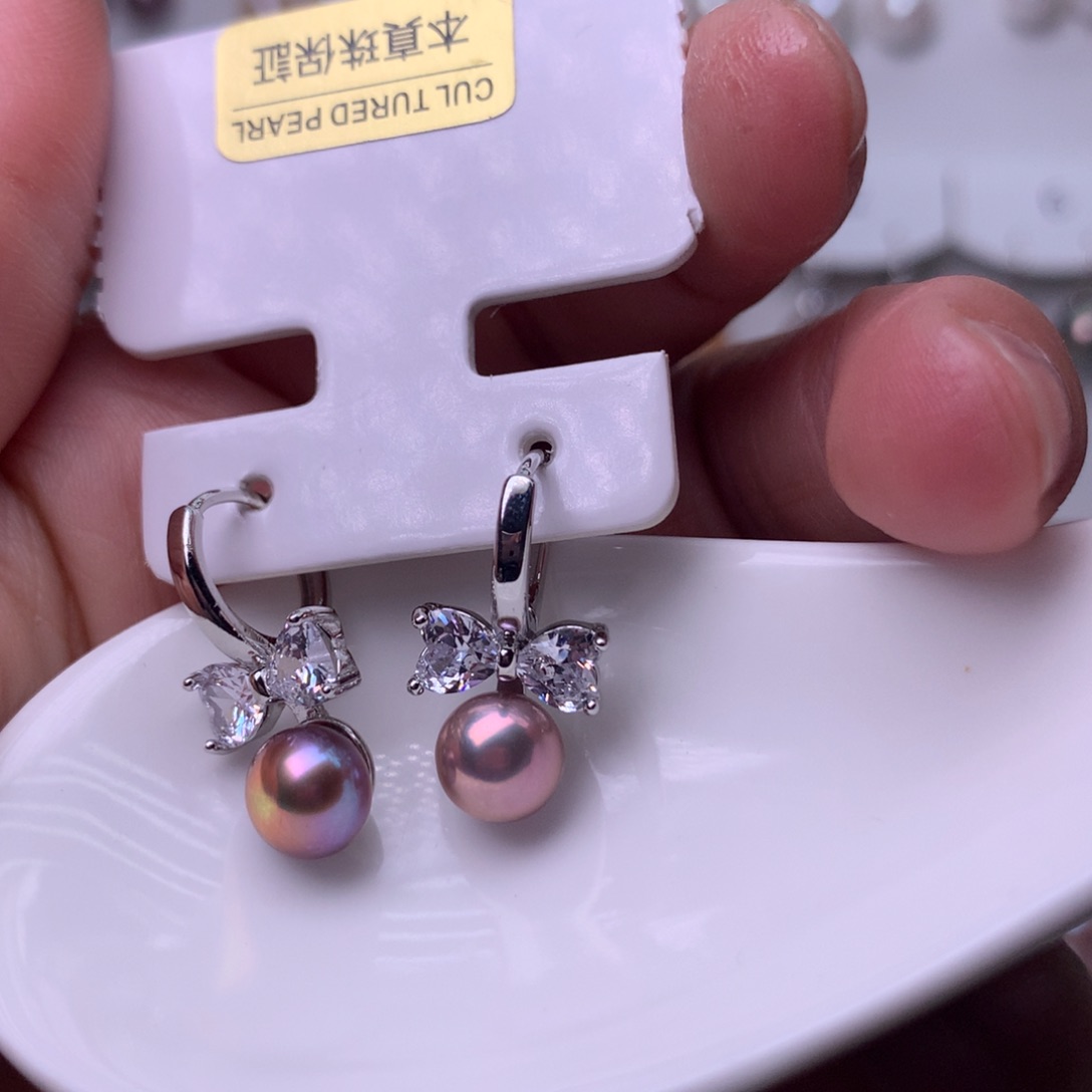 未镶嵌耳饰淡水珍珠