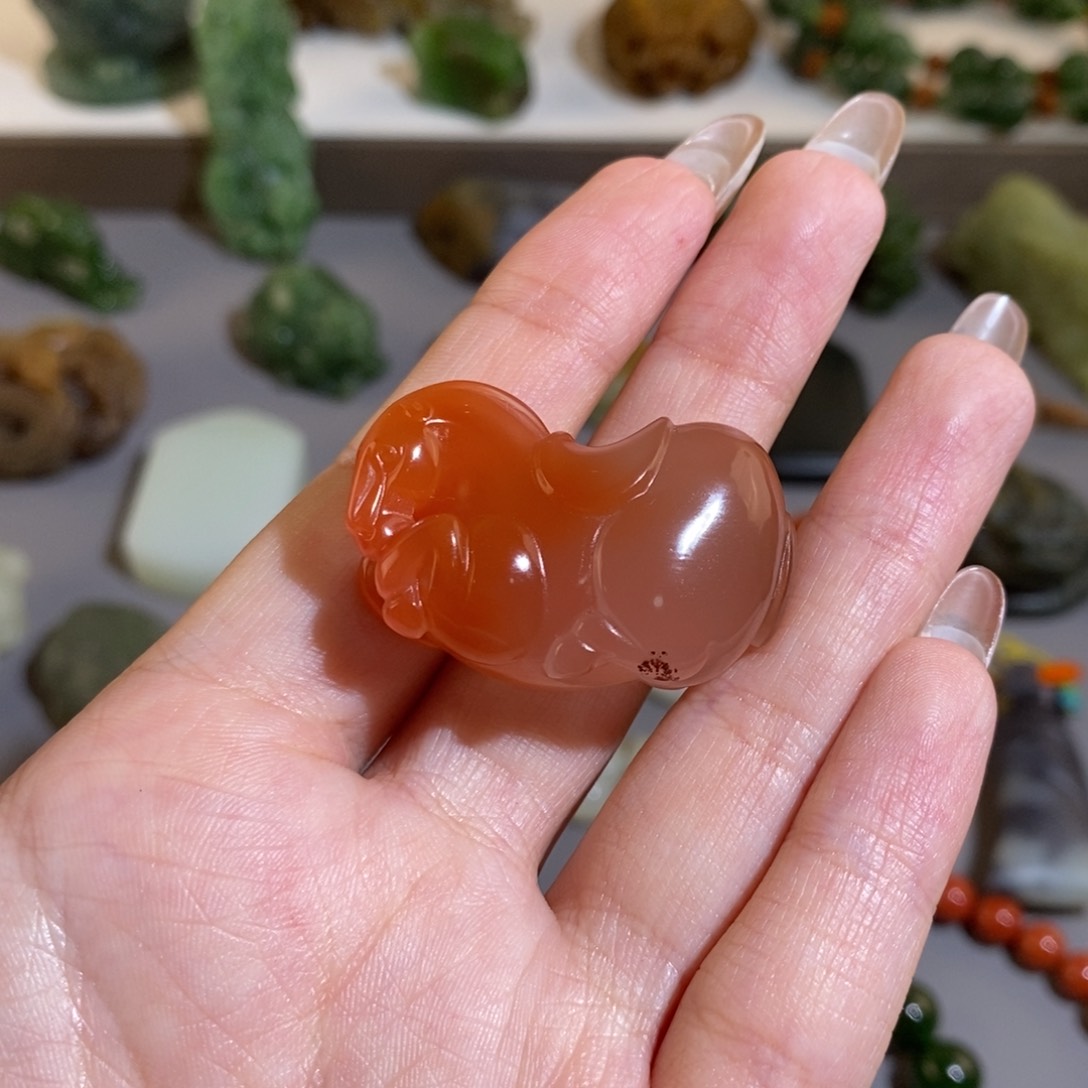 玛瑙/玉髓颈饰未镶嵌起***晨南红玛瑙