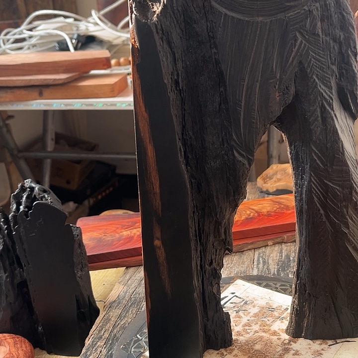 用***1苍月乌木风化随型摆件