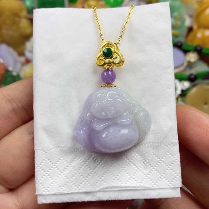 翡翠未镶嵌吊坠(赠链)