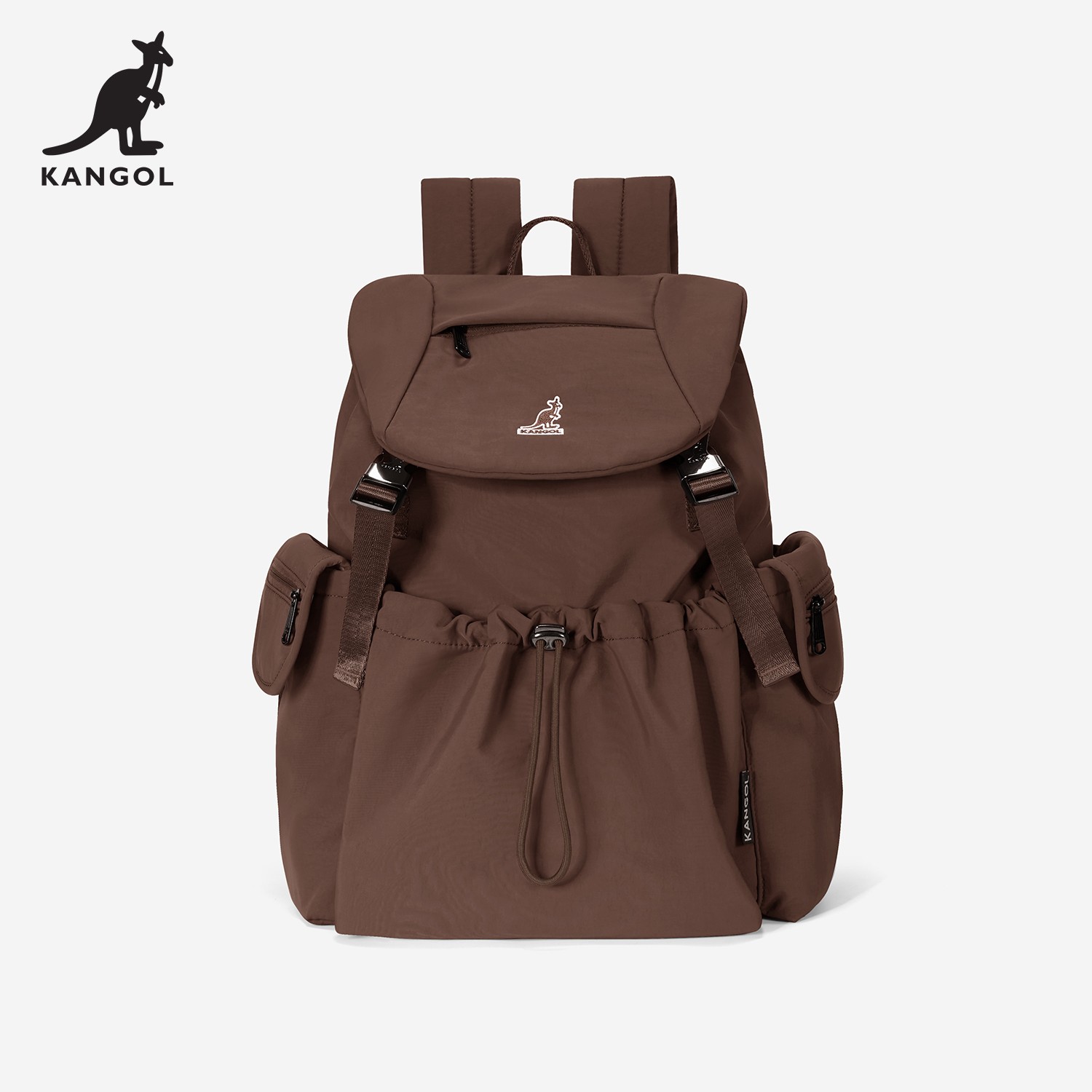 【郝熠然同款】KANGOL翻盖双肩包大容量旅游轻便女背包防泼水书包商品图