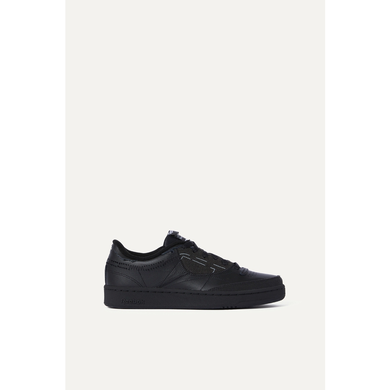 [Maison Margiela联名款]Reebok 女毛毡边饰皮革运动鞋