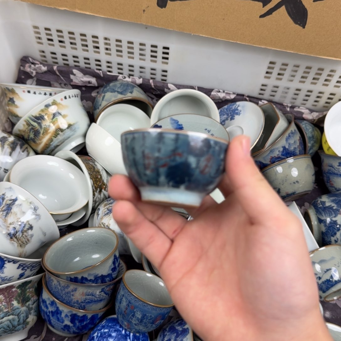 爱莲说客杯老陶泥的两个