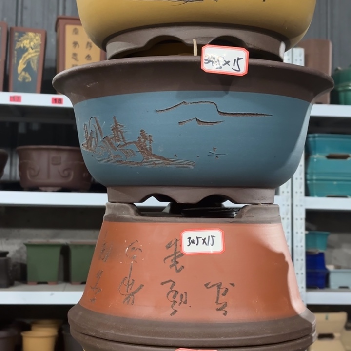 紫砂花盆              100-4