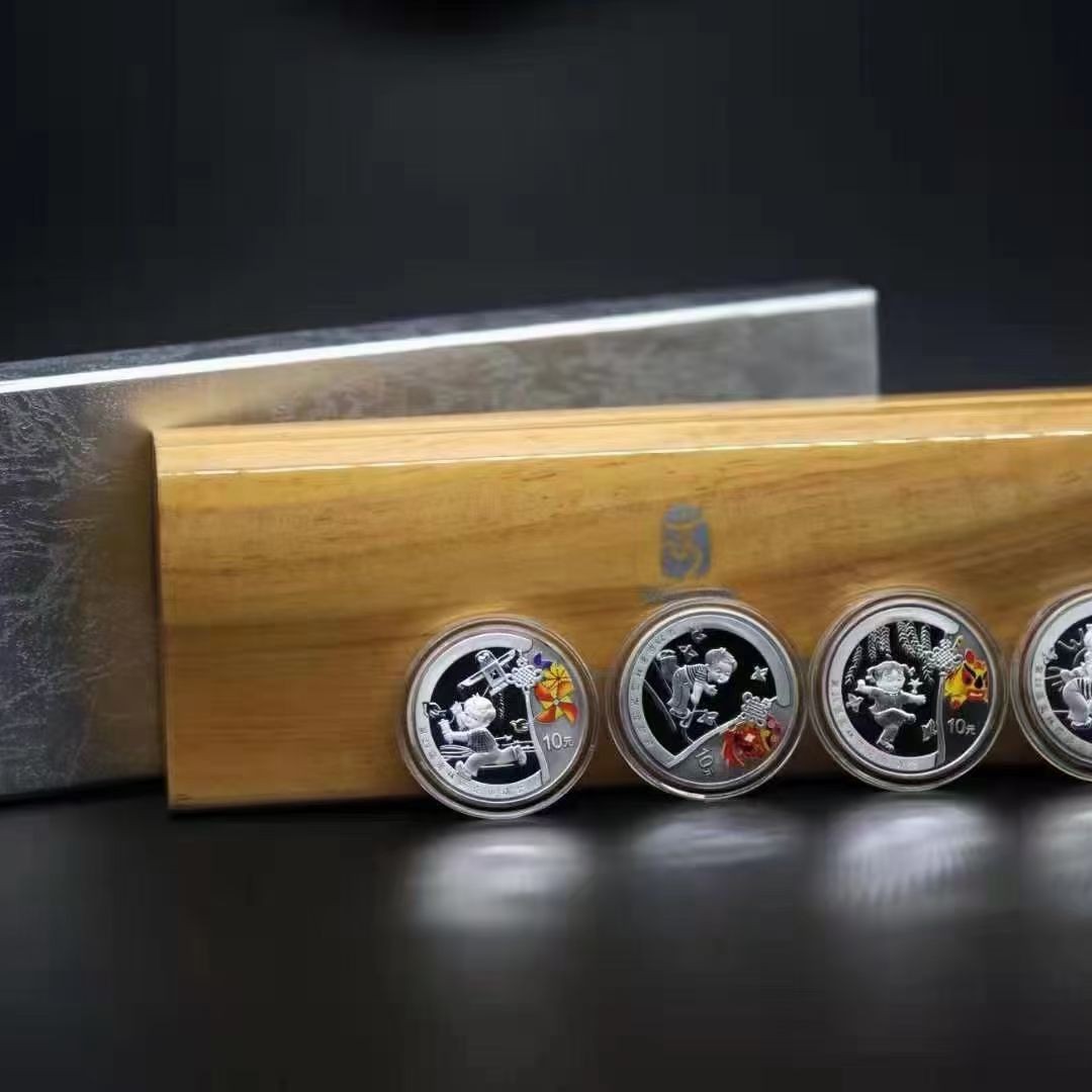 2008年奥林匹克运动会银币  1盎司*4套装 奥运银币