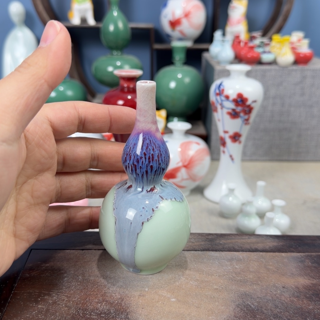 陶瓷手工小花器摆件
