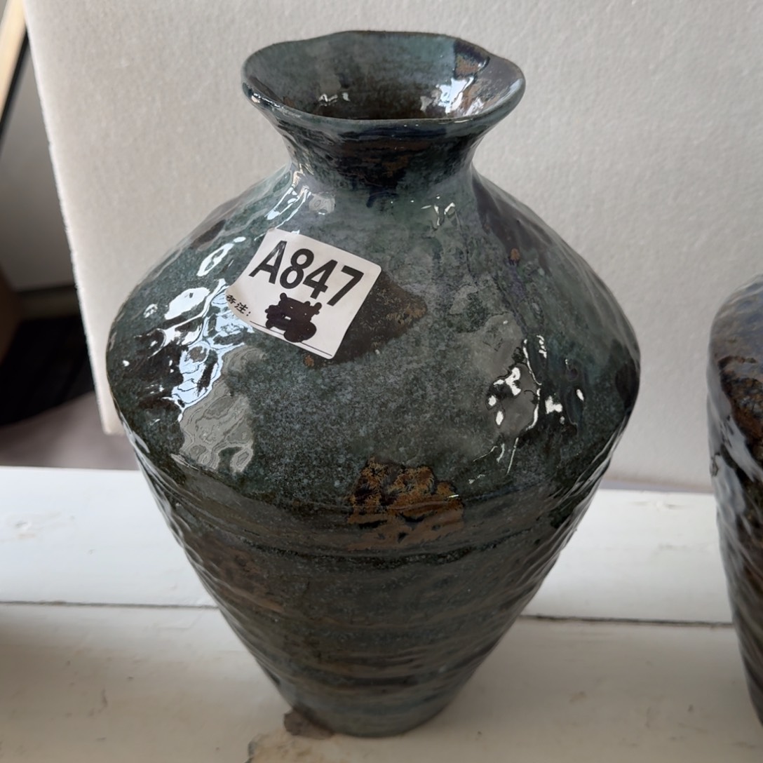 摆件鹿**也花器默认无孔编号847花瓶