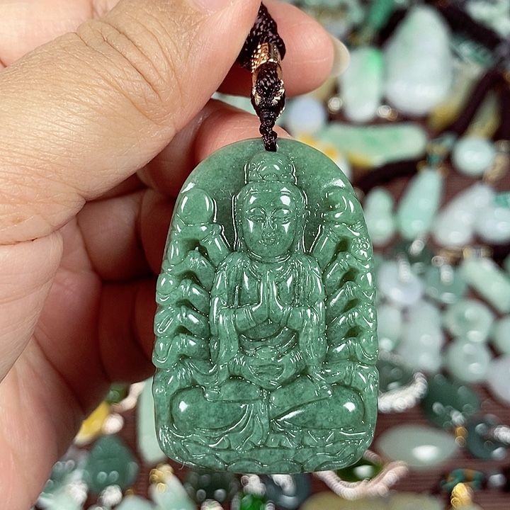 翡翠未镶嵌颈饰天然翡翠玉A货配证书