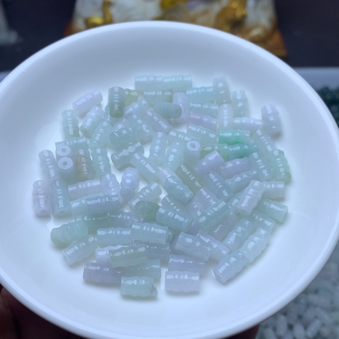 【闪购商品】翡翠手链未镶嵌卡5乘9冰竹节50个