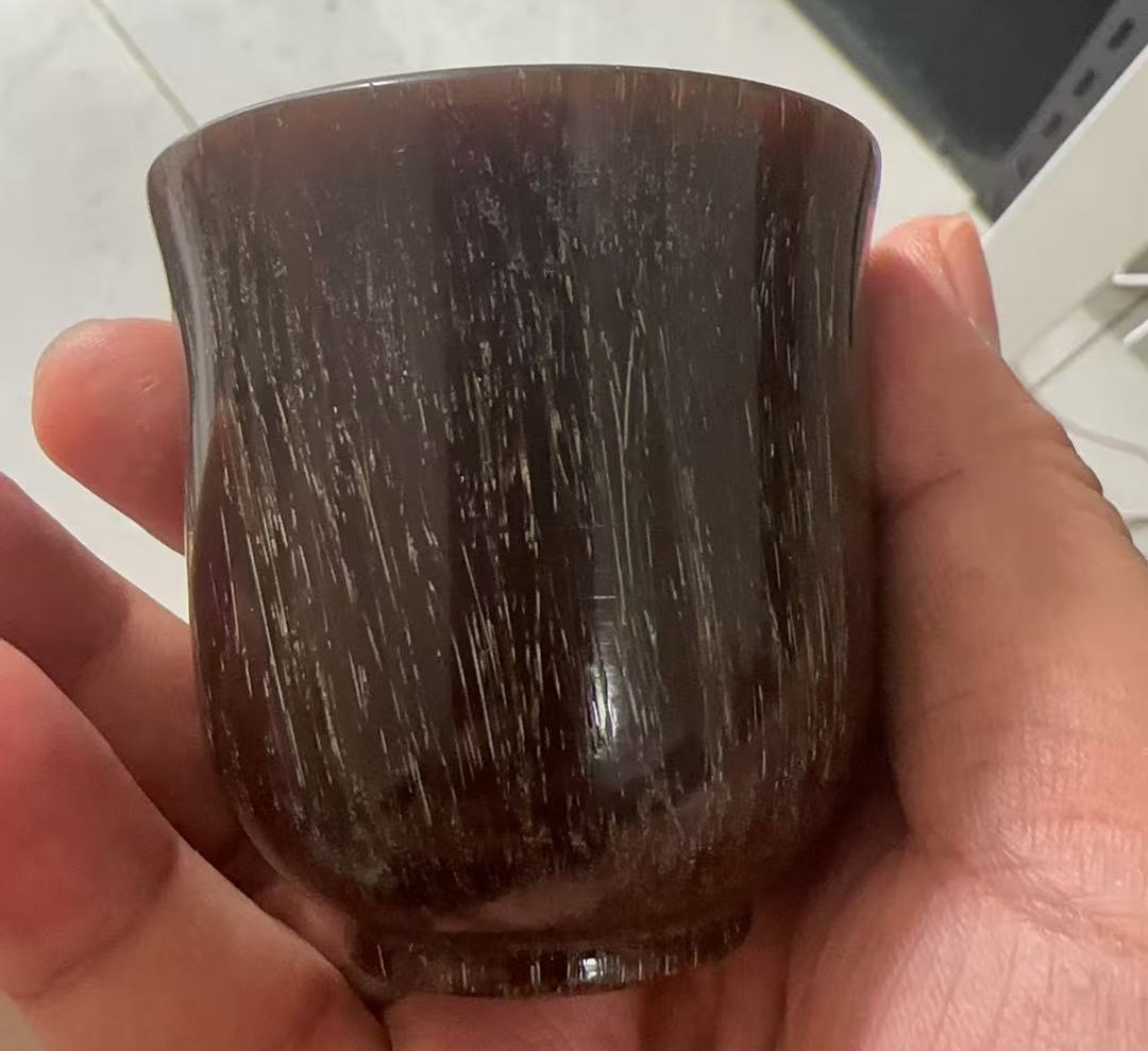 室内摆件直播间所见即所得黑小茶杯