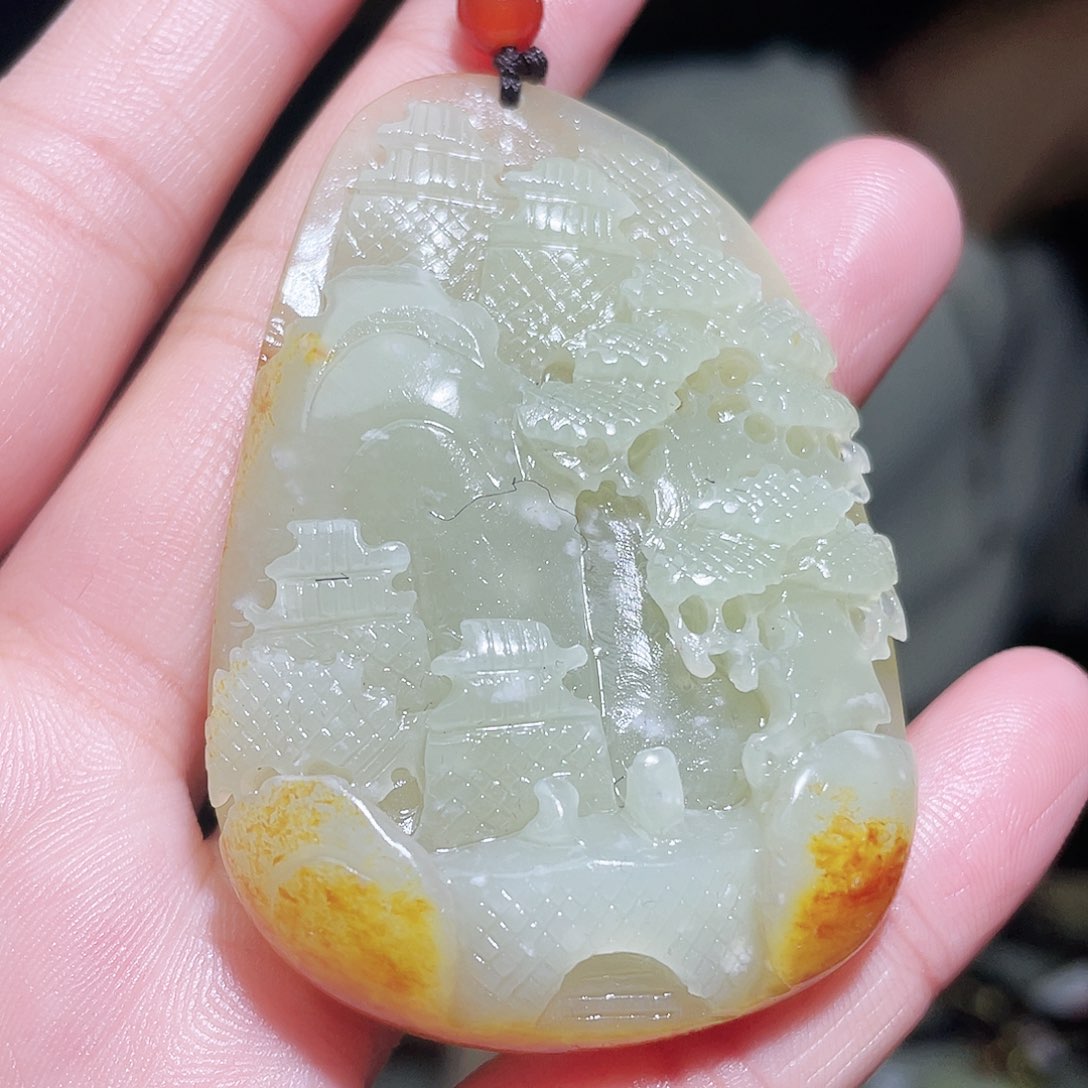 和田玉颈饰未镶嵌