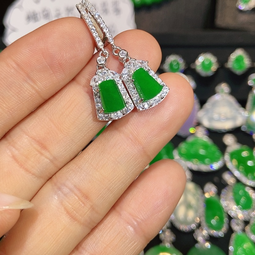 【闪购商品】翡翠未镶嵌耳饰天然翡翠