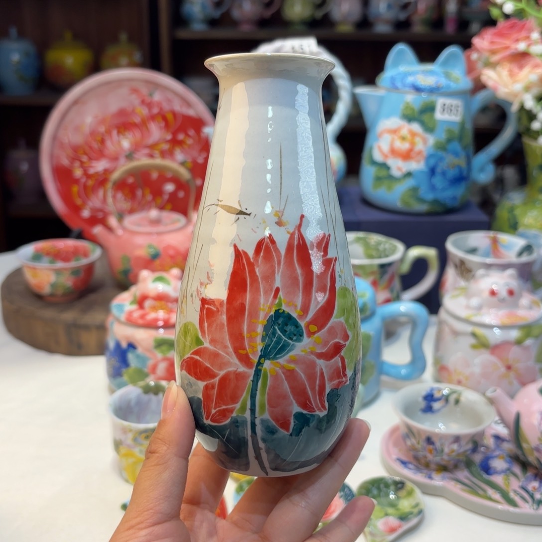 景德镇手绘高温釉下彩陶瓷茶具