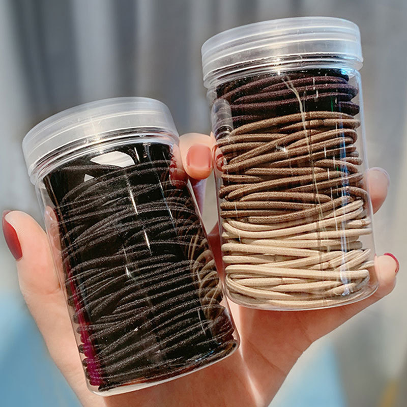 简约耐用俏皮可爱布艺光板发圈百搭日韩包装非金属材质