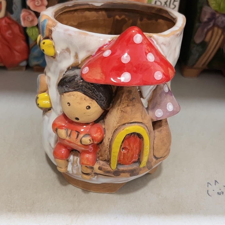 粗陶材质多肉花盆