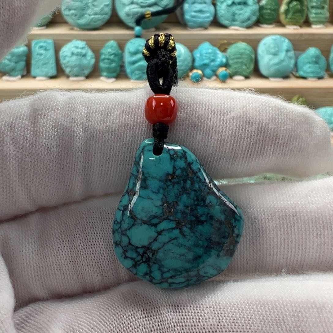 未镶嵌绿松石随形21.8mm