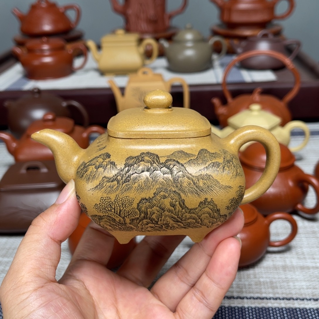茶壶紫砂全手工制作165cc