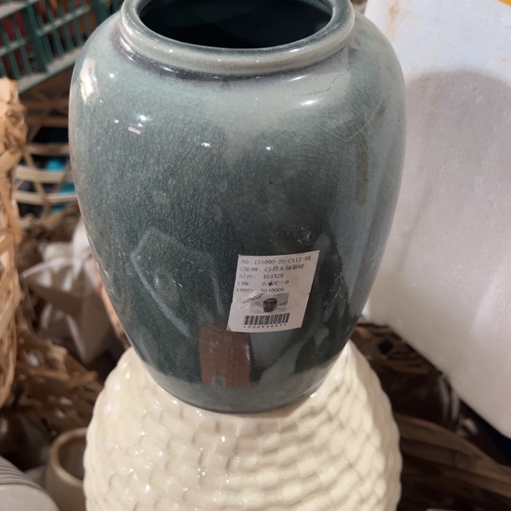 陶瓷花瓶摆件外贸出口微瑕捡漏