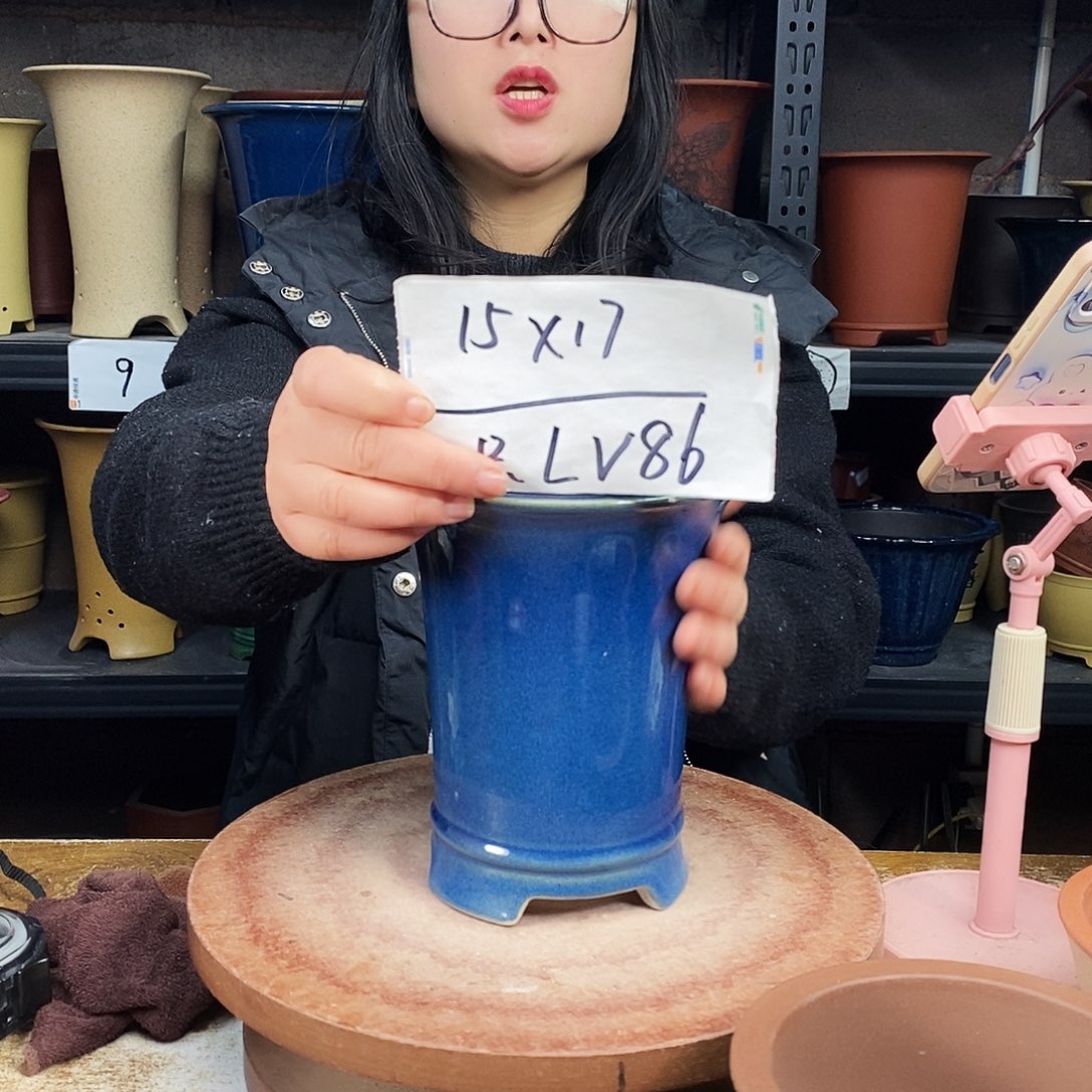 紫砂紫砂花盆一只LV86