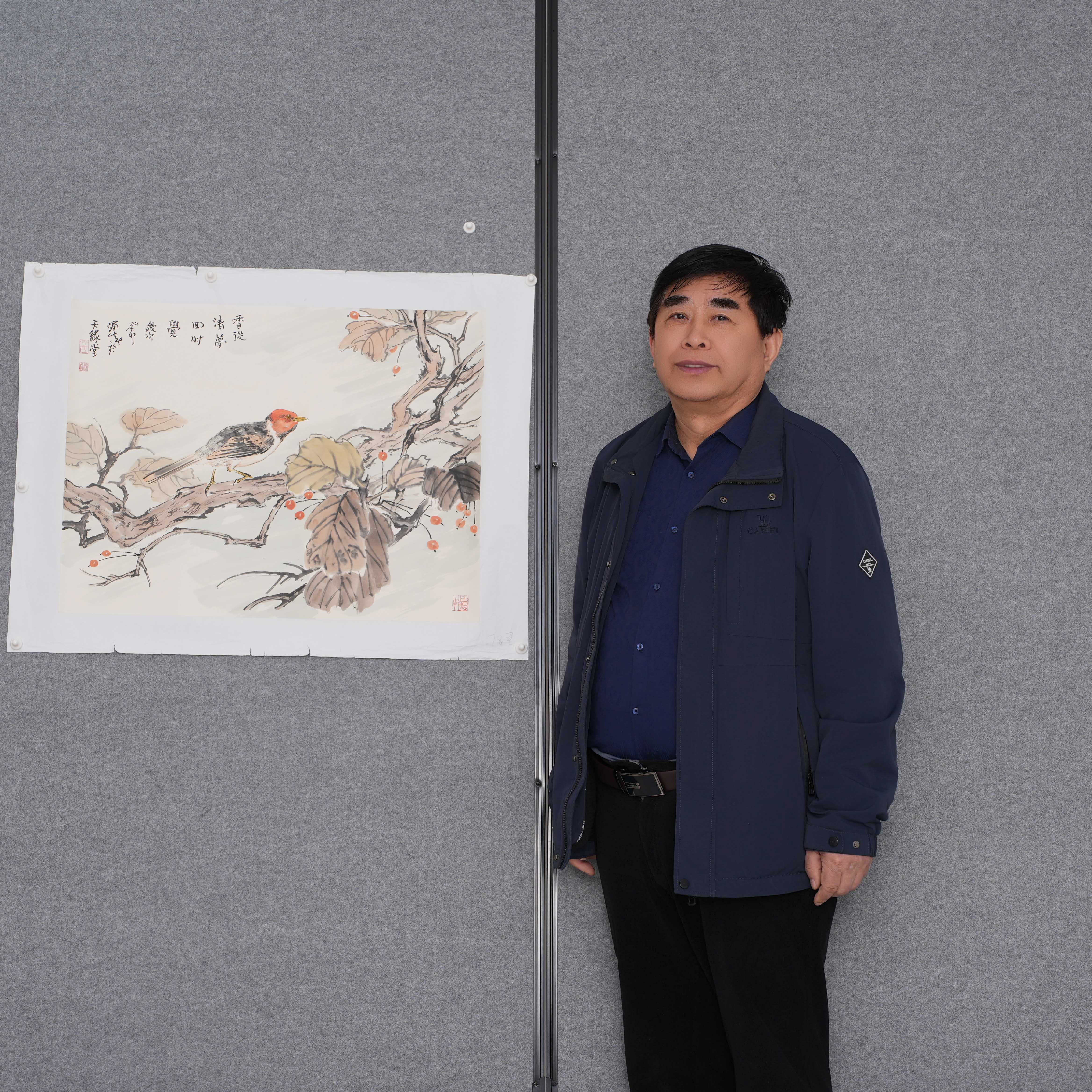 82金涌焱【中美协老师】 开花鸟2.7平尺 国画