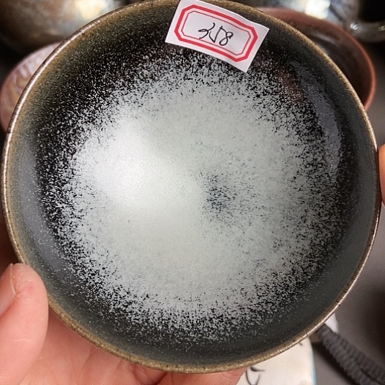 茶盏358 建窑建盏微瑕磨底