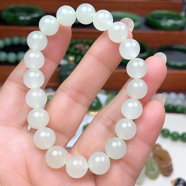 和田玉手串未镶嵌