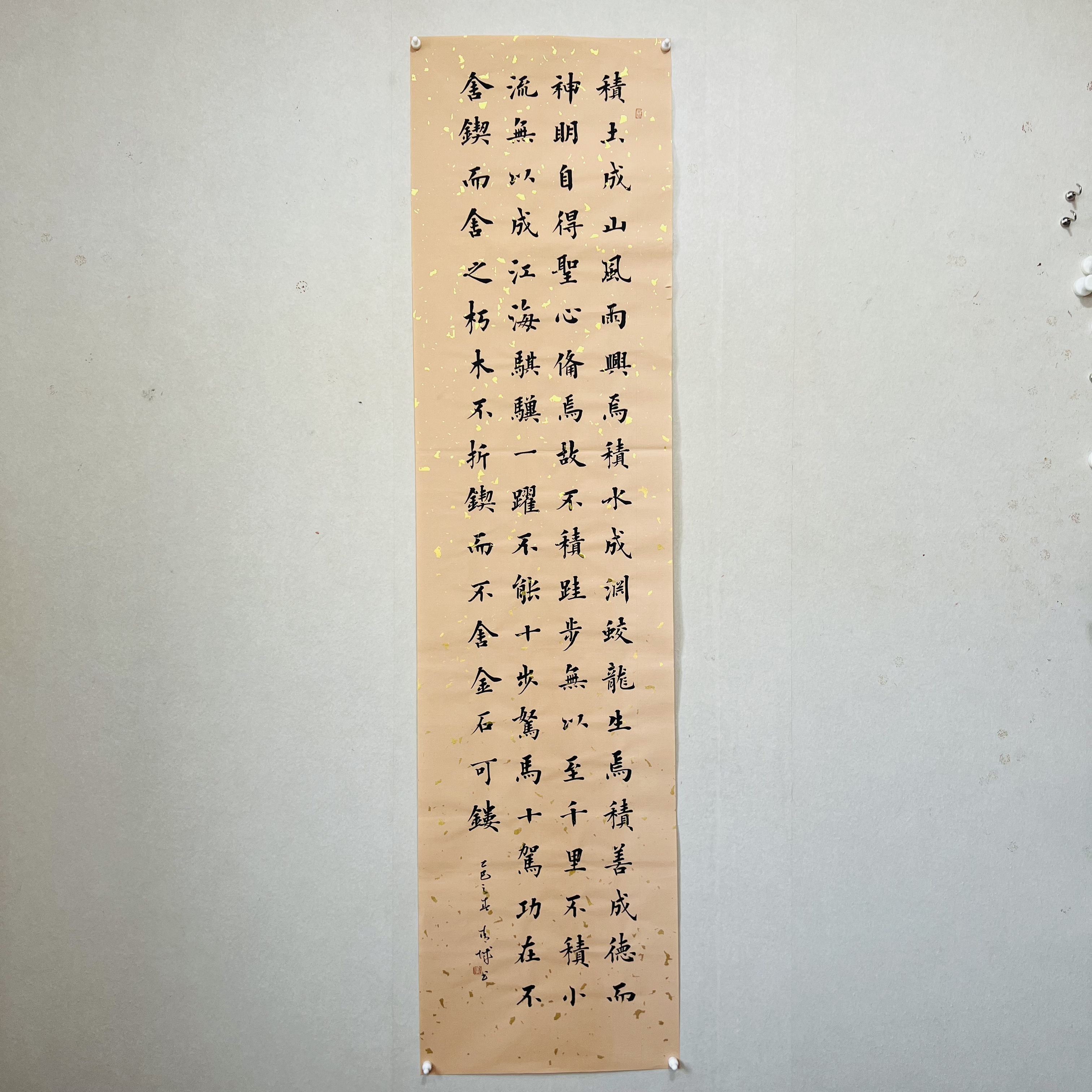 四尺四开竖幅荀.子  劝学