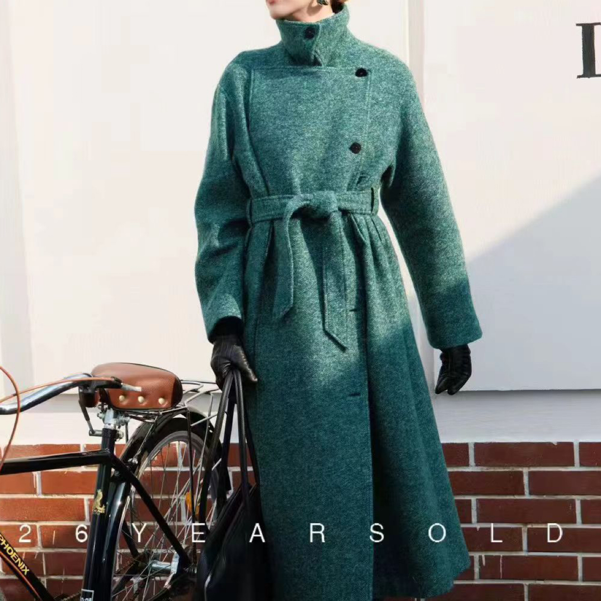 长款过膝气质显瘦双面秋冬大衣外套