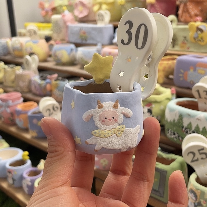 30…..手工手绘花盆