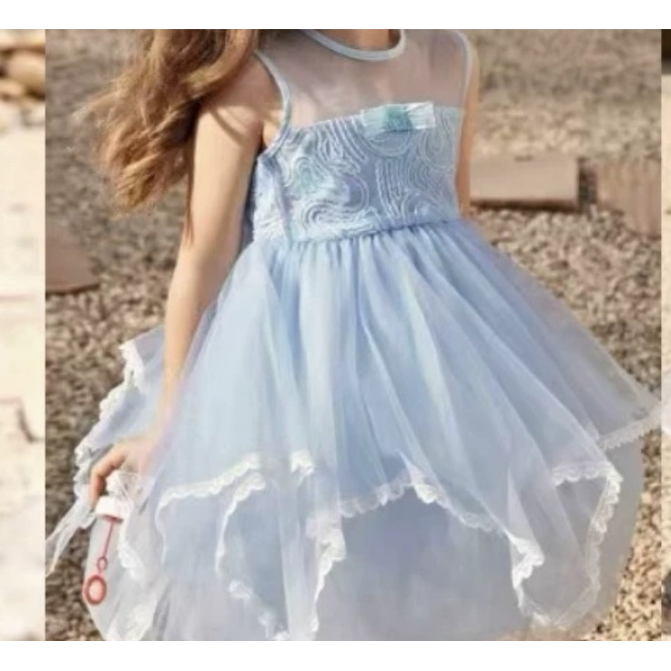 XH 大庆仓 【其】W222221006女童洋气夏款连衣裙 （库位V5）