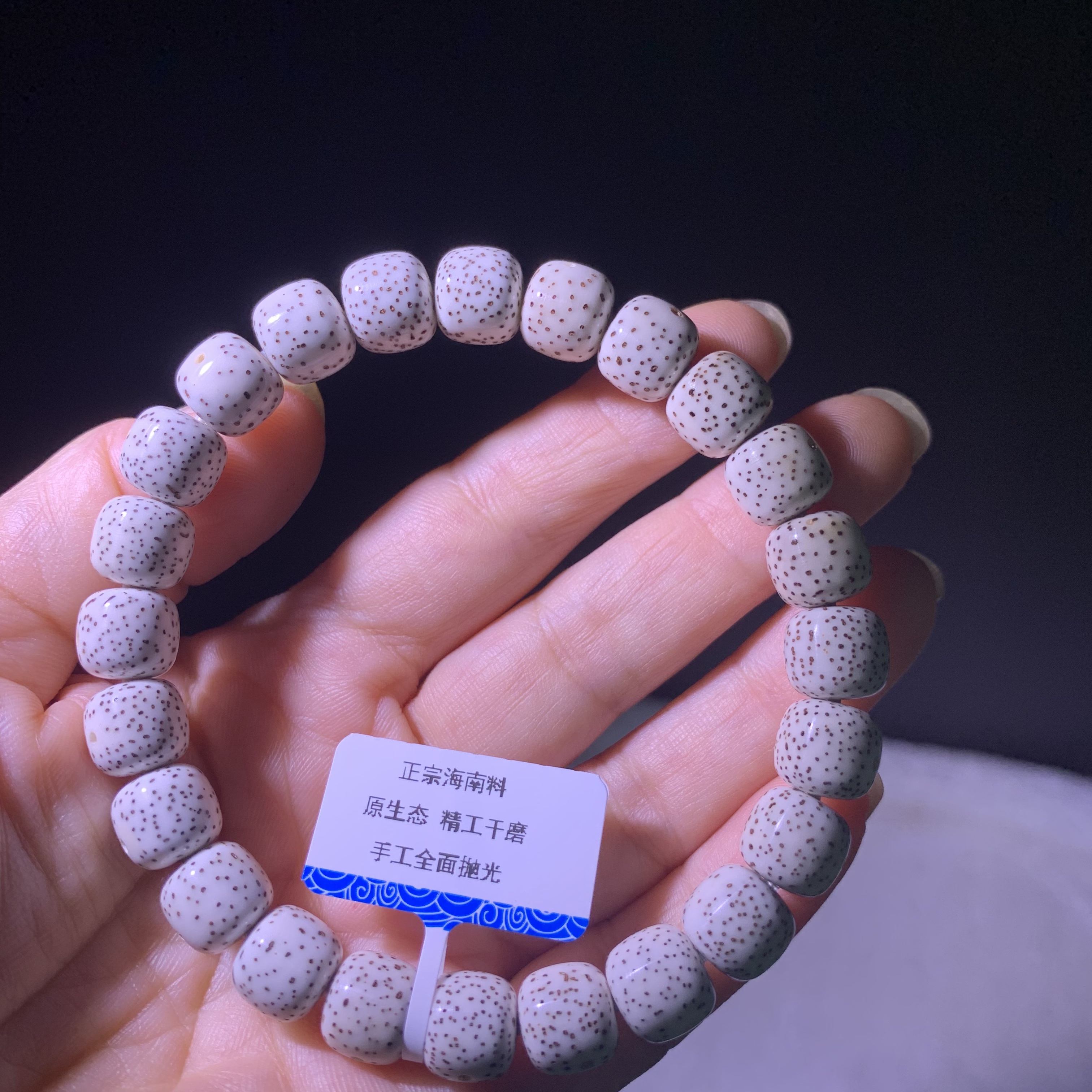 原生态10*9正宗海南星月菩提针尖星手串精选23颗已手工高抛光