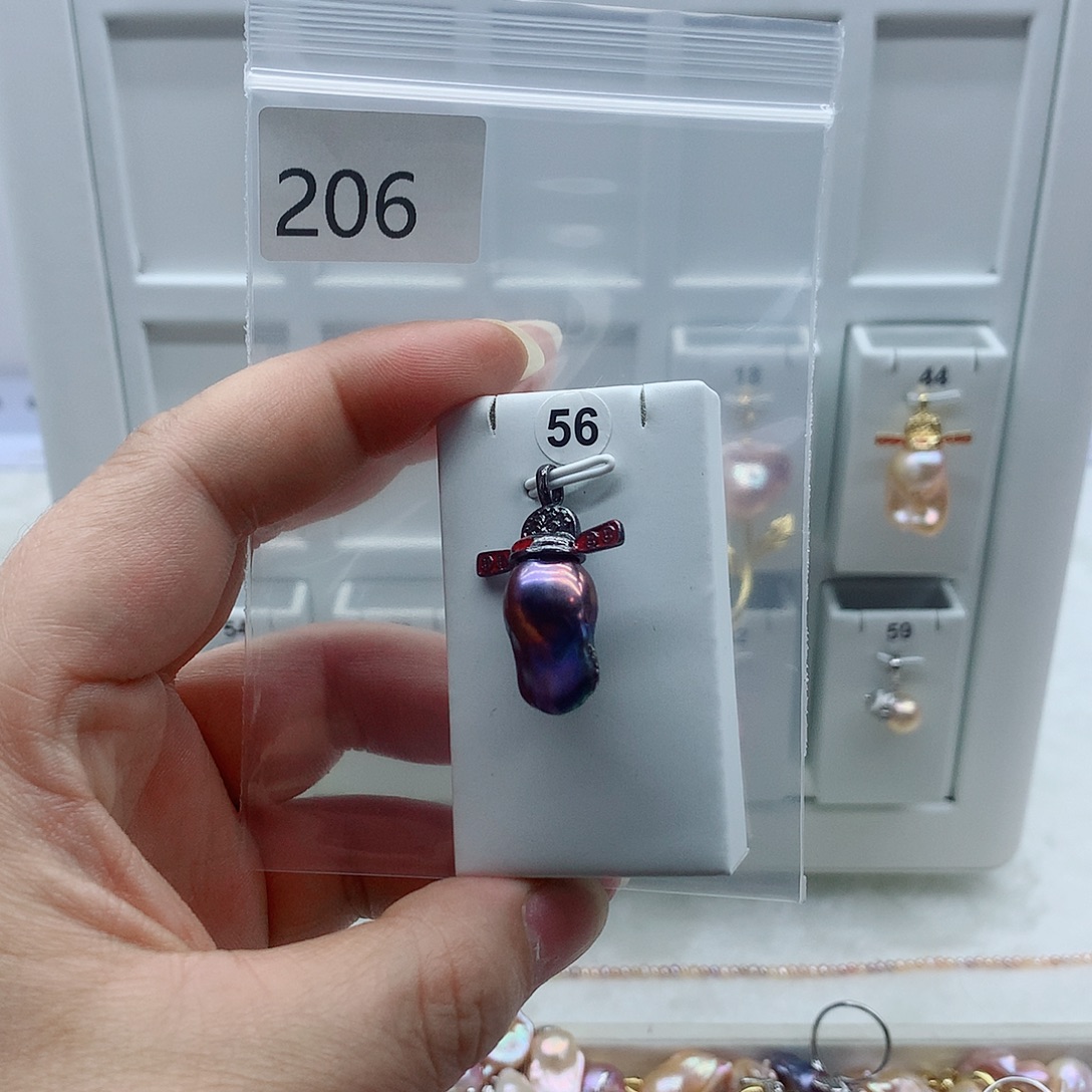 淡水珍珠吊坠(不含链)合金