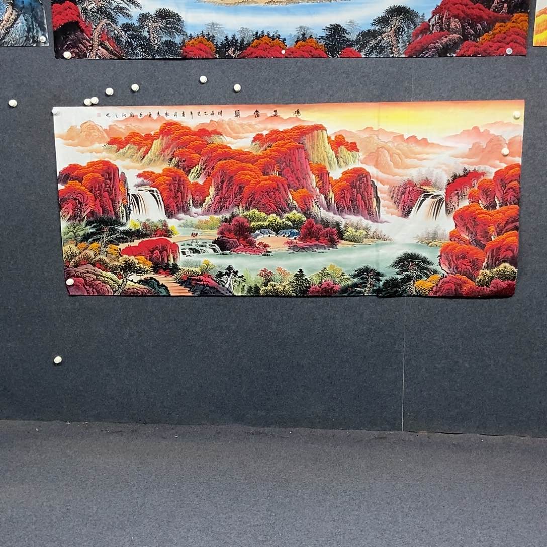 国画小八尺山水一幅