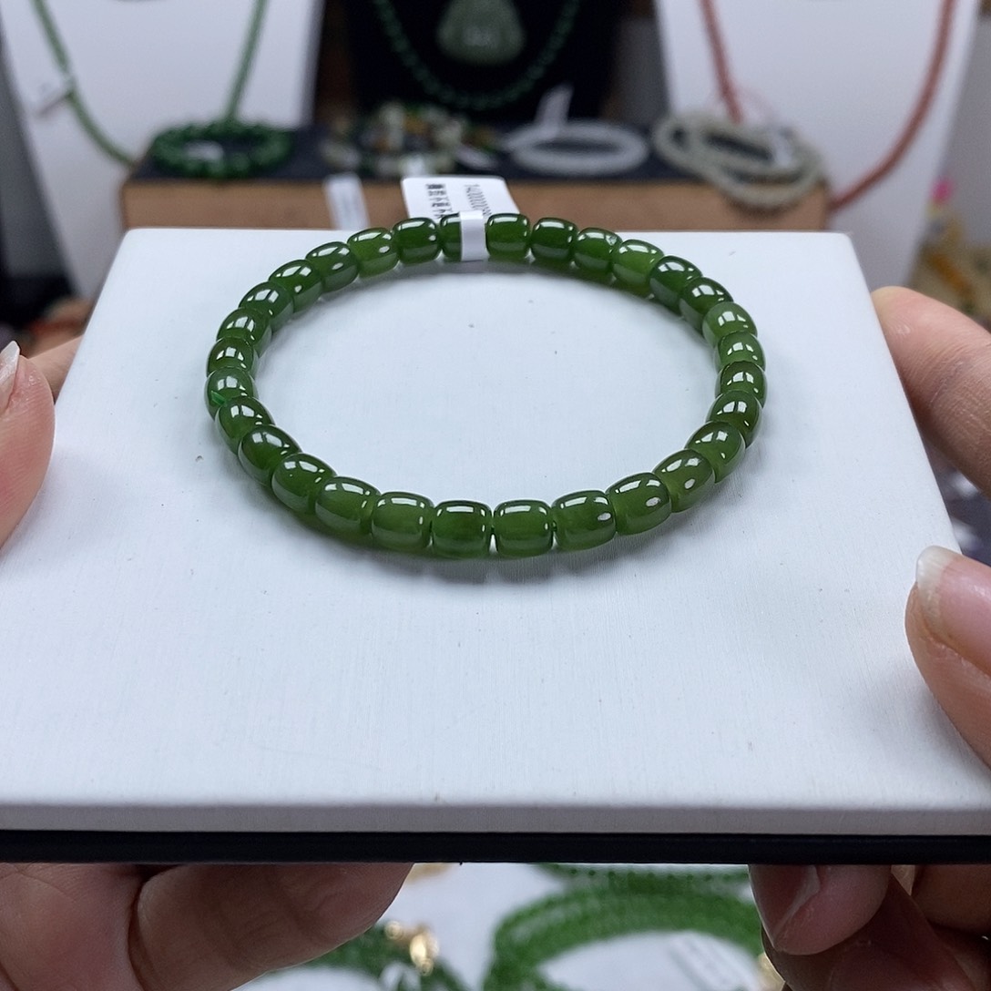 和田玉（碧玉）颈饰未镶嵌6mm