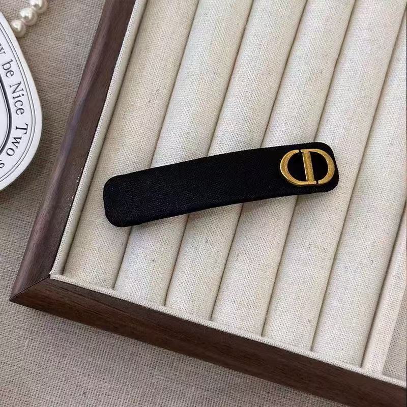 韩版CD发夹经典气质字母高端侧边耳后刘海小夹子发饰