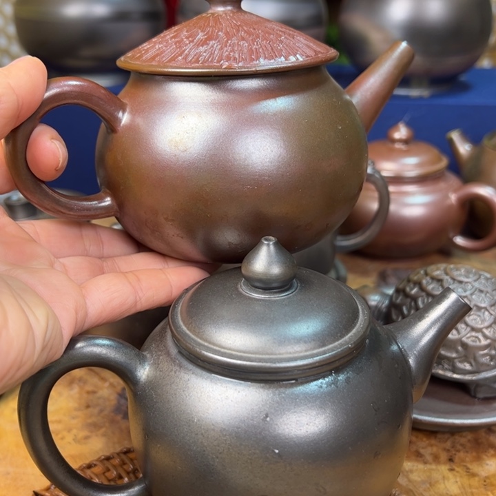 陶赵*方柴烧坭兴陶2个