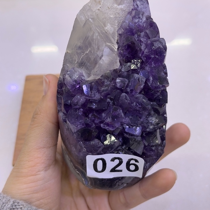 紫晶摆件未镶嵌水晶